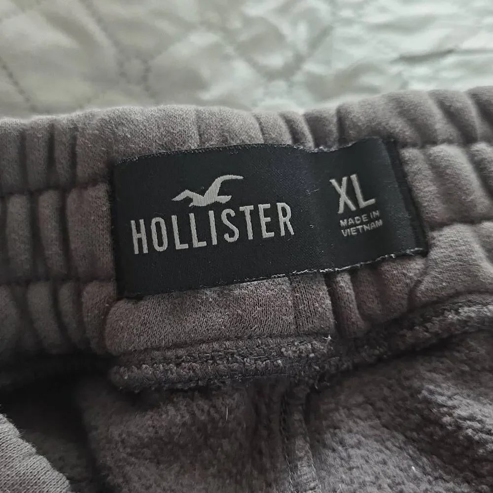 Hollister Men's Size XL Gray Relaxed Drawstring Sweatpants
